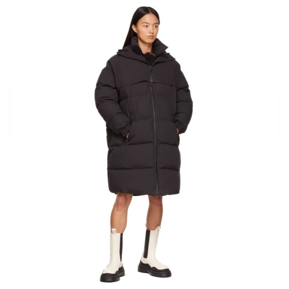 BOTTEGA VENETA Down Frosted Poplin Long Puffer